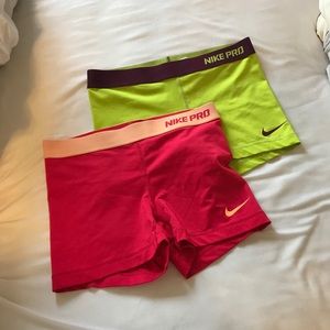 Nike Pro spandex shorts
